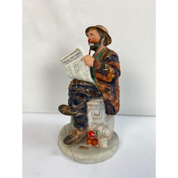 Limited Edition EMMETT KELLY "WALL STREET" CLOWN FIGURINE, CIRCUS COLLECTION - Picture 4 of 5
